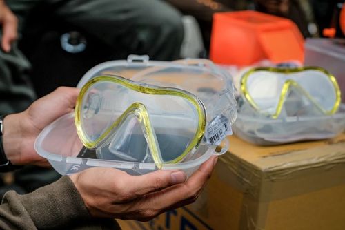 Full face masks have been shipped in for the boys, with scuba diving still the number one rescue option being considered. Picture: Getty