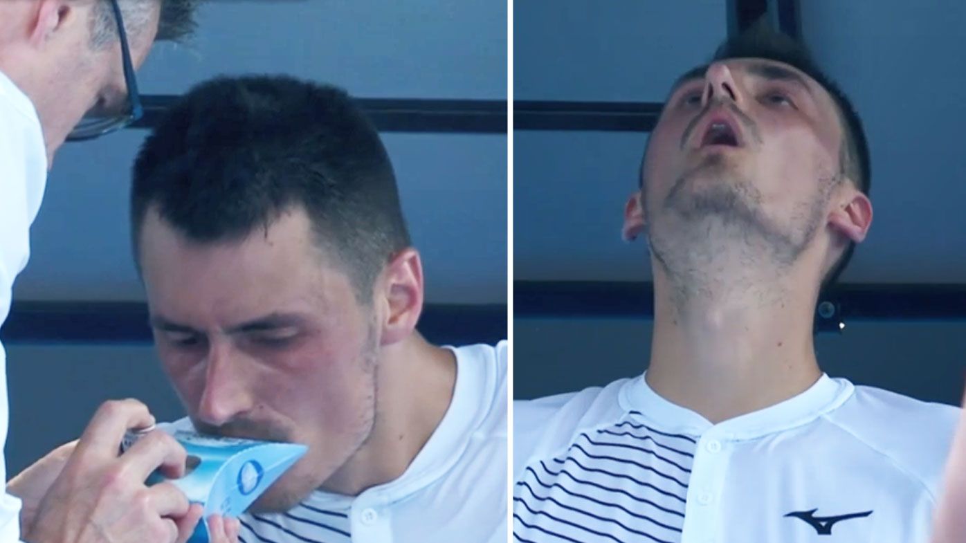 Bernard Tomic struggles to breathe in Australian Open qualifying loss