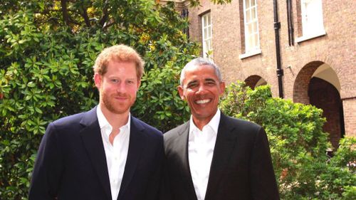 Prince Harry and Barack Obama talk mental health, veterans and charity at Kensington Palace 