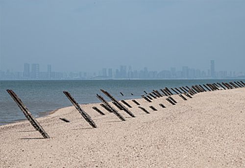 Anti-landing barriers on Kinmen (Getty)