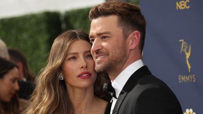 Justin Timberlake, Jessica Biel, Emmy Awards, red carpet