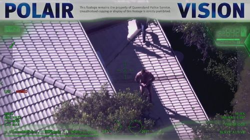 The man's arrest was captured on police video. (Queensland Police)