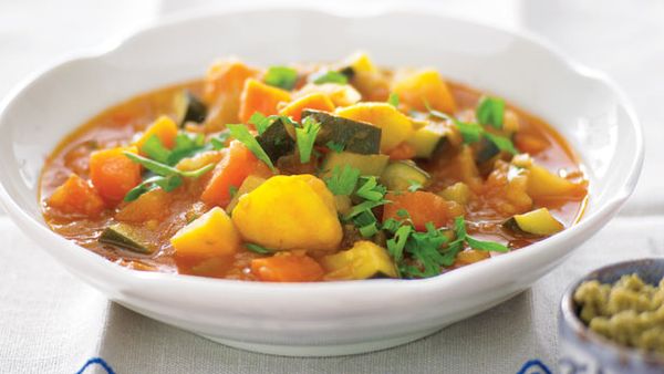 Chunky winter vegetable soup