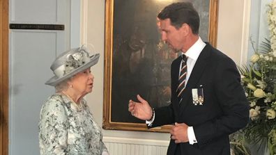 Crown Prince Pavlos of Greece and Queen Elizabeth