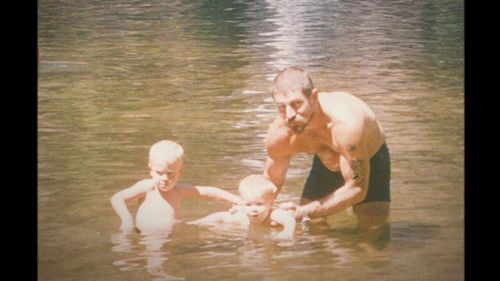 A young Stephen Richardson with sons Ben and Aaron.