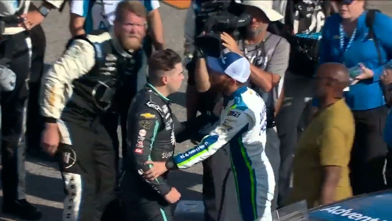 'I'm sick and tired of it': Brawl erupts after on-track battle boils over in NASCAR