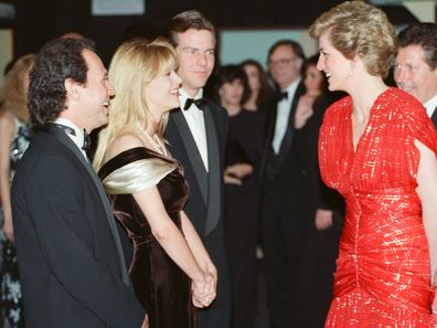 Billy Crystal, Meg Ryan and Princess Diana.