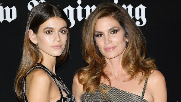 Kaia, 16, and her mama supermodel Cindy Crawford. Image: Getty.
