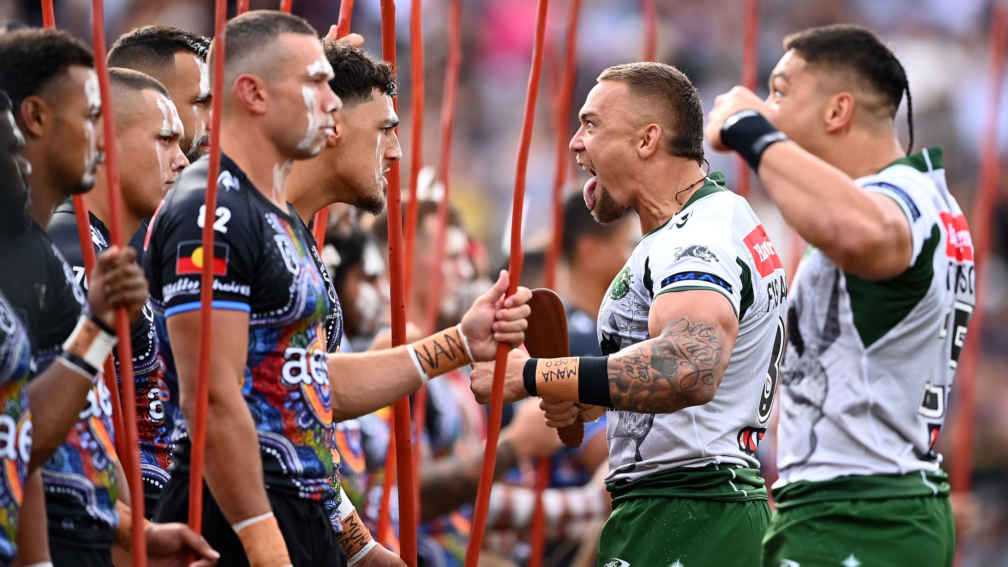 James Fisher-Harris of the Maori All-Stars.