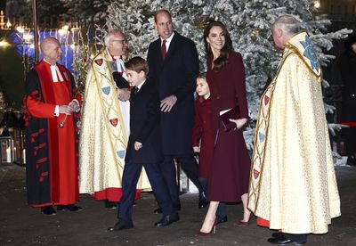 Charlotte and George join their parents