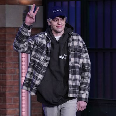 Pete Davidson arrives at a November 8 taping of Late Night With Seth Meyers.
