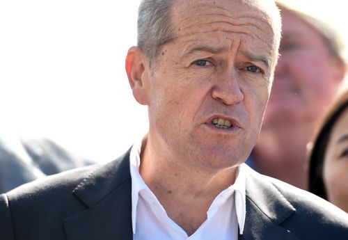 Bill Shorten addresses the media.