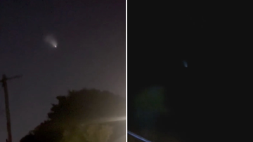 Did you see a trail of lights in the sky? They weren't UFOs.