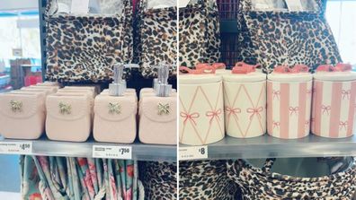The Reject Shop pink homewares 2025
