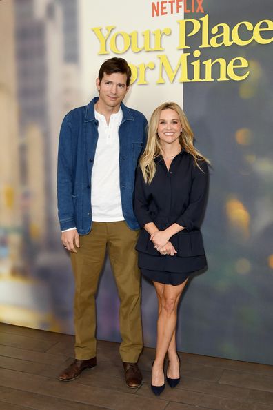 Ashton Kutcher and Reese Witherspoon attend the Photocall for Netflix's "Your Place Or Mine" at Four Seasons Hotel Los Angeles at Beverly Hills on January 30, 2023 in Los Angeles, California. 