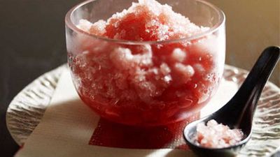 Recipe:&nbsp;<a href="https://kitchen.nine.com.au/2016/05/17/12/29/neil-perry-watermelon-granita-with-ginger-syrup" target="_top">Neil Perry: Watermelon granita with ginger syrup</a>