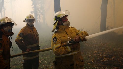 As a result of the inferno, there is also now no road access between Williamtown and Nelson Bay.