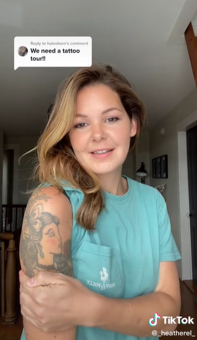 Woman regrets all of her tattoos.