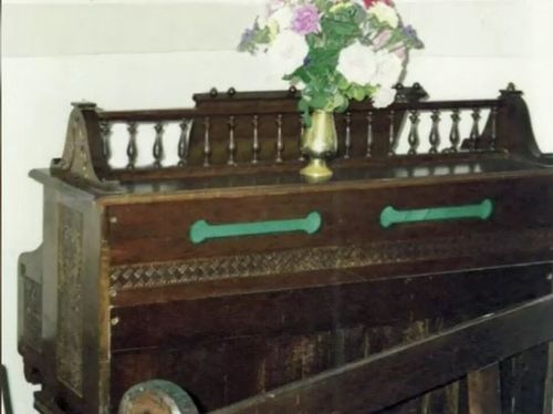 In the latest theft, a large wooden organ and four church pews were stolen from the location. Picture: Supplied.