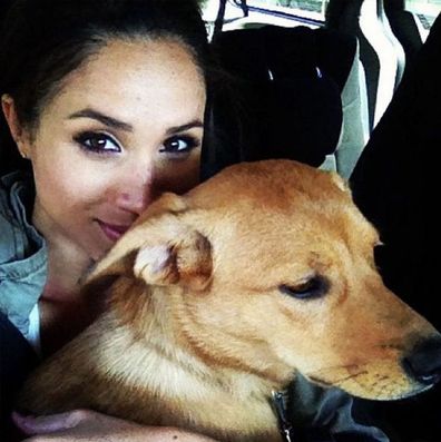 Meghan Markle with her dog Bogart