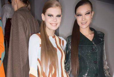 <p>The side pony at Christian Dior’s Fall 2015 show will stay smooth all day.</p>