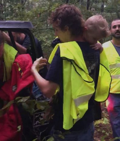 Alabama boy reunited with father after spending night in the woods