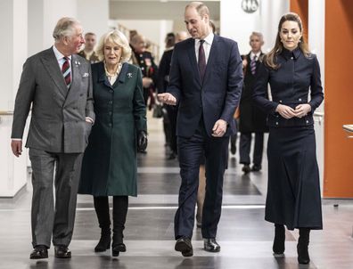 The Prince of Wales, the Duchess of Cornwall, the Duke of Cambridge and Duchess of Cambridge during a visit to the Defence Medical Rehabilitation Centre Stanford Hall, Stanford on Soar, Loughborough