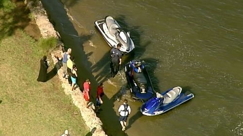 Emergency services at the scene of the crash. (9NEWS)