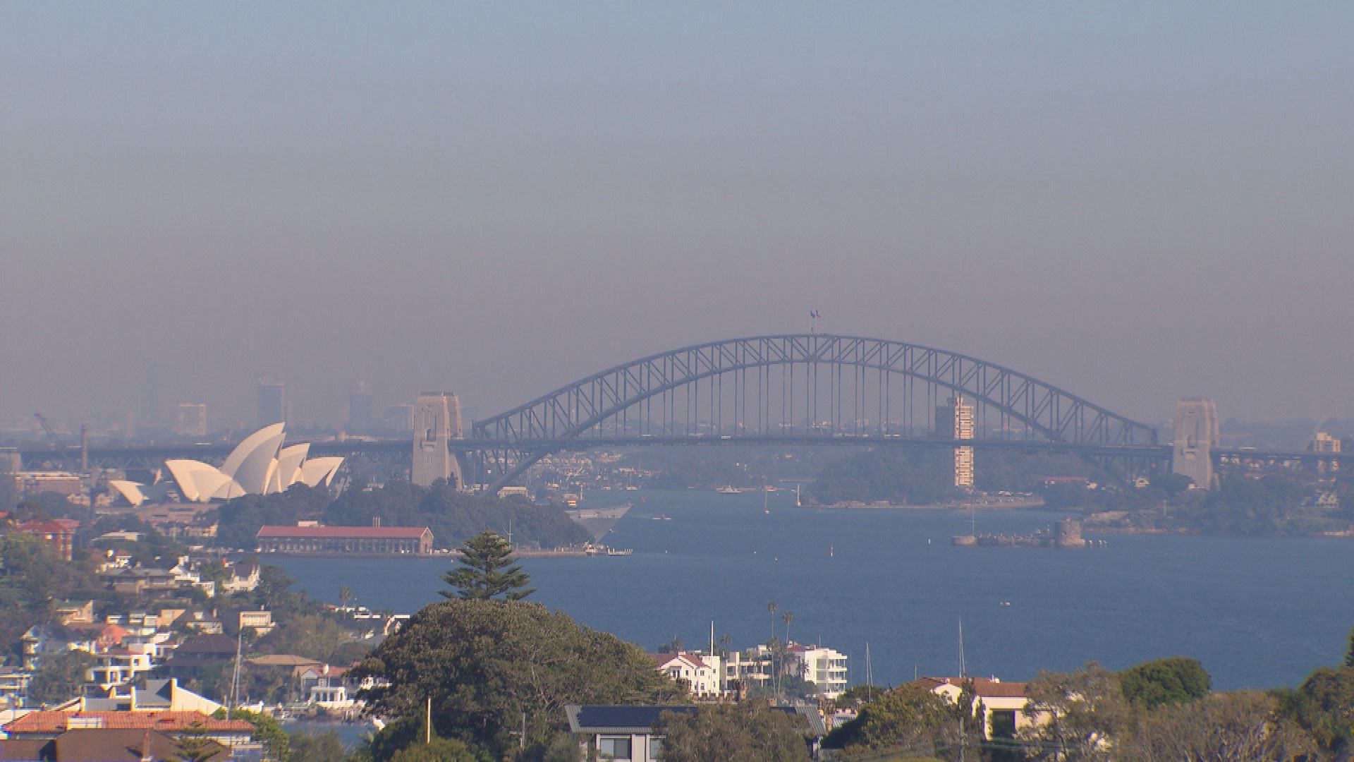 Smoke haze over Sydney amid hazard reduction burns