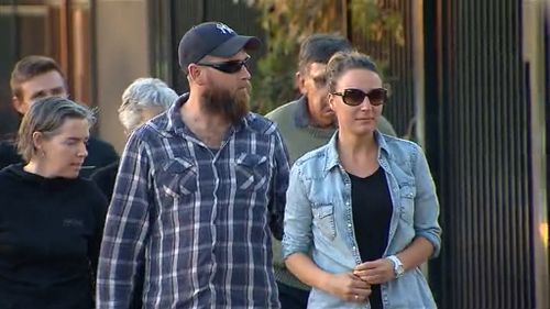 Family and friends visit Leeton High School. (9NEWS)