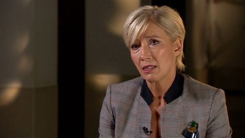 UK actress Emma Thompson has denounced Harvey Weinstein as a "predator". (BBC Newsnight)