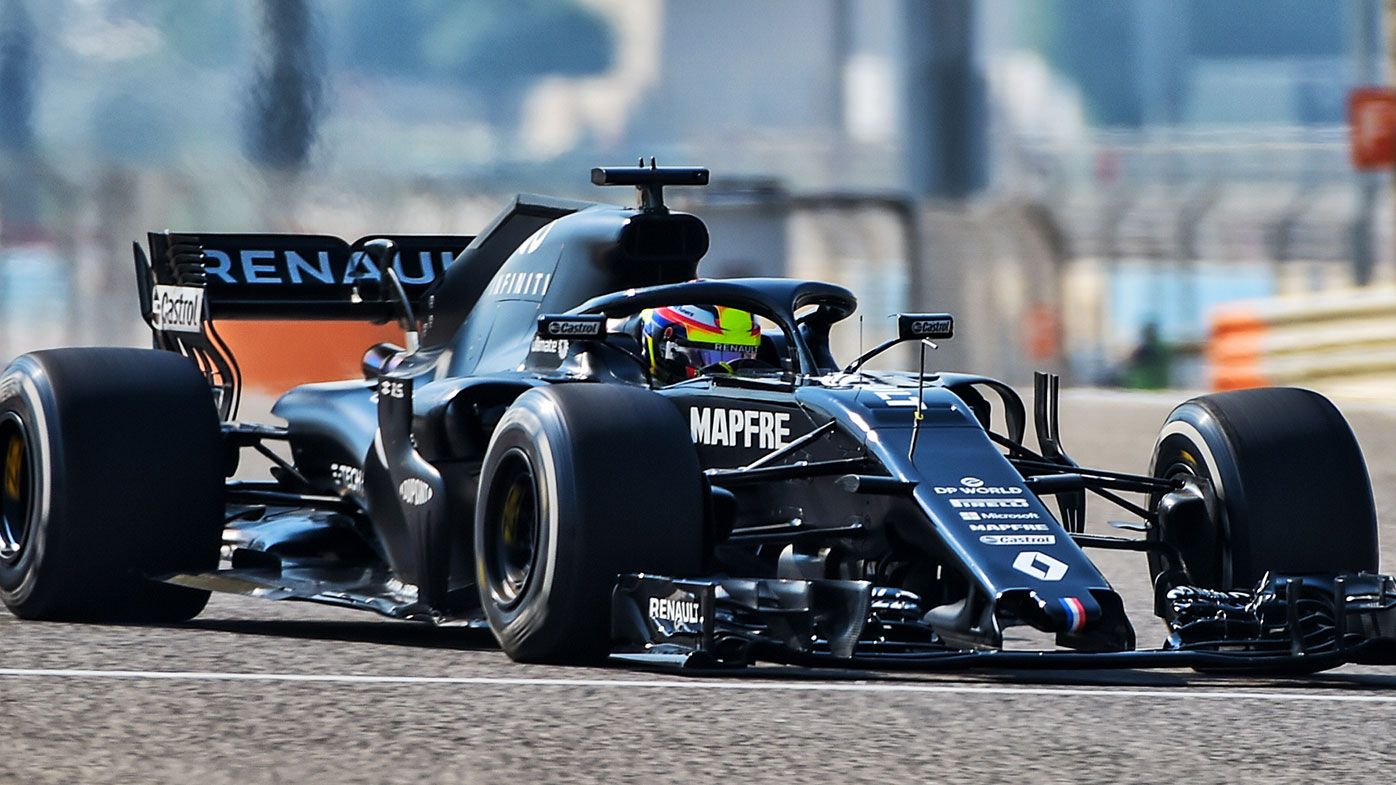 Oscar Piastri during his F1 test for Renault.