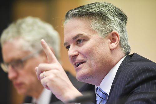 Cormann copped a serve from Ms Wong over comments that she was "channelling" Pauline Hanson. Picture: AAP