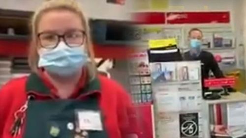 Bunnings Australia post mask confrontation