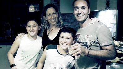 Yoav and family birthday celebration before Elaine's death