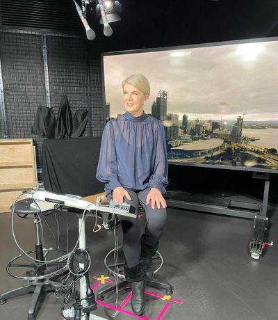 Julie Bishop ops for stylish blouse on Today