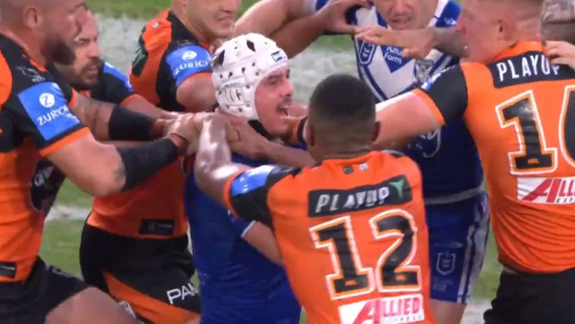 Holman Barnes Group pull support for Wests Tigers fan podcast over referee criticism