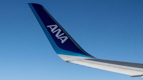 	The wing of an an All Nippon Airways (ANA) aircraft is seen during a flight above Japan's Shizuoka prefecture on December 9, 2024. A flight from Tokyo to Houston was diverted to Seattle on May 25 after a passenger tried to open an exit on the plane in flight, according to the FBI and a spokesperson for the Port of Seattle.