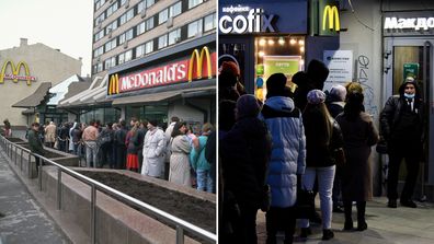 Russians line up for McDonald's following its opening in Moscow in 1990, and following news the franchise would be temporarily closing across the country in 2022.