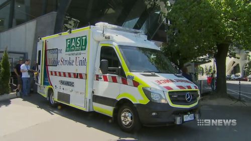 There's a push to have 'stroke' ambulances rolled out Australia wide. Picture: 9NEWS