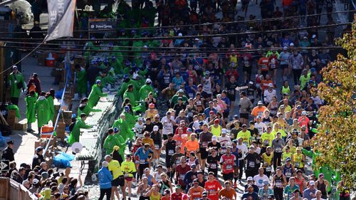 The New York City Marathon attracted thousands of runners.