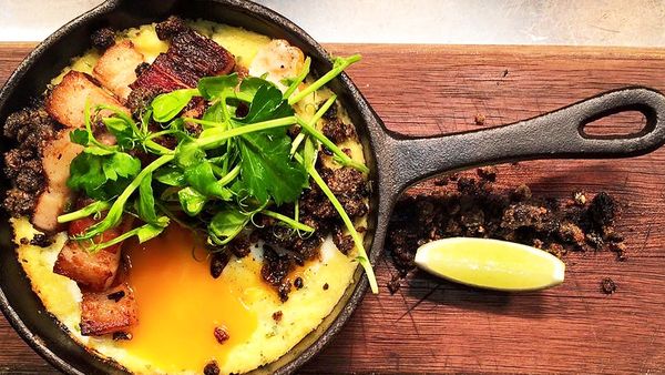 Cantina 663's baked grits and egg brunch (Facebook)