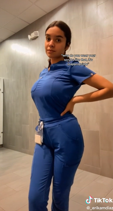 Nurse slams critics who deem her scrubs 'inappropriate': 'People just have  an issue with my body' - 9Honey 