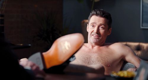 Hugh Jackman, R.M. Williams, commercial, nude