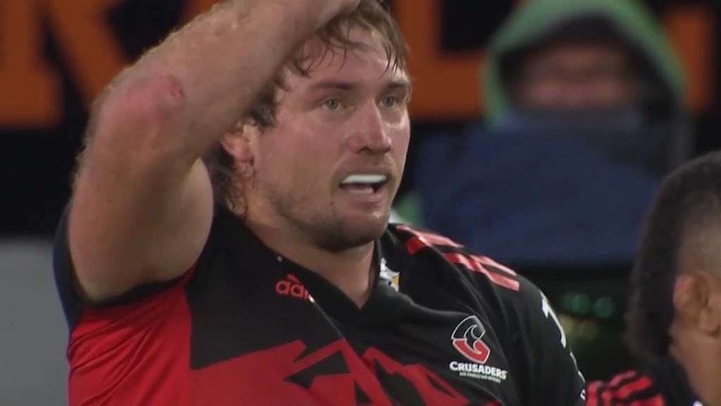 Defending champion Crusaders beat Blues 34-28 in Super Rugby Pacific thriller at Eden Park