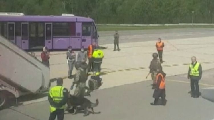 European planes skirt Belarus amid fury at dissident arrest