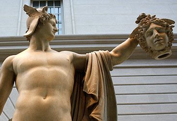 Which Greek hero does Antonio Canova depict holding Medusa's head?