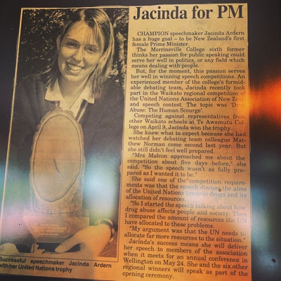 News article from 1997 reveals Jacinda Ardern always dreamed of being Prime Minister