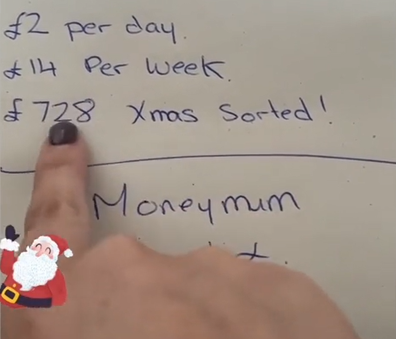 MoneyMumOfficial shares her hack to save for Christmas