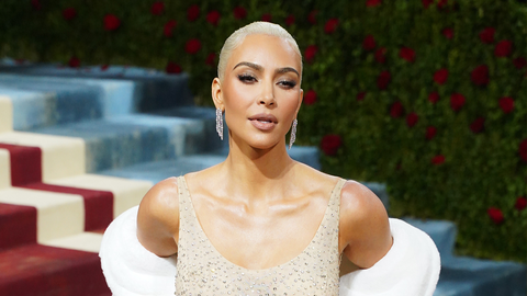 Kim Kardashian at the Met Gala 2022.